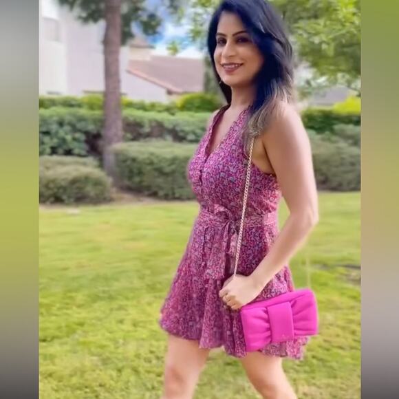 ZARA BLOGGER FAVORITE FLORAL PRINT MINI DRESS - Picture 12 of 14